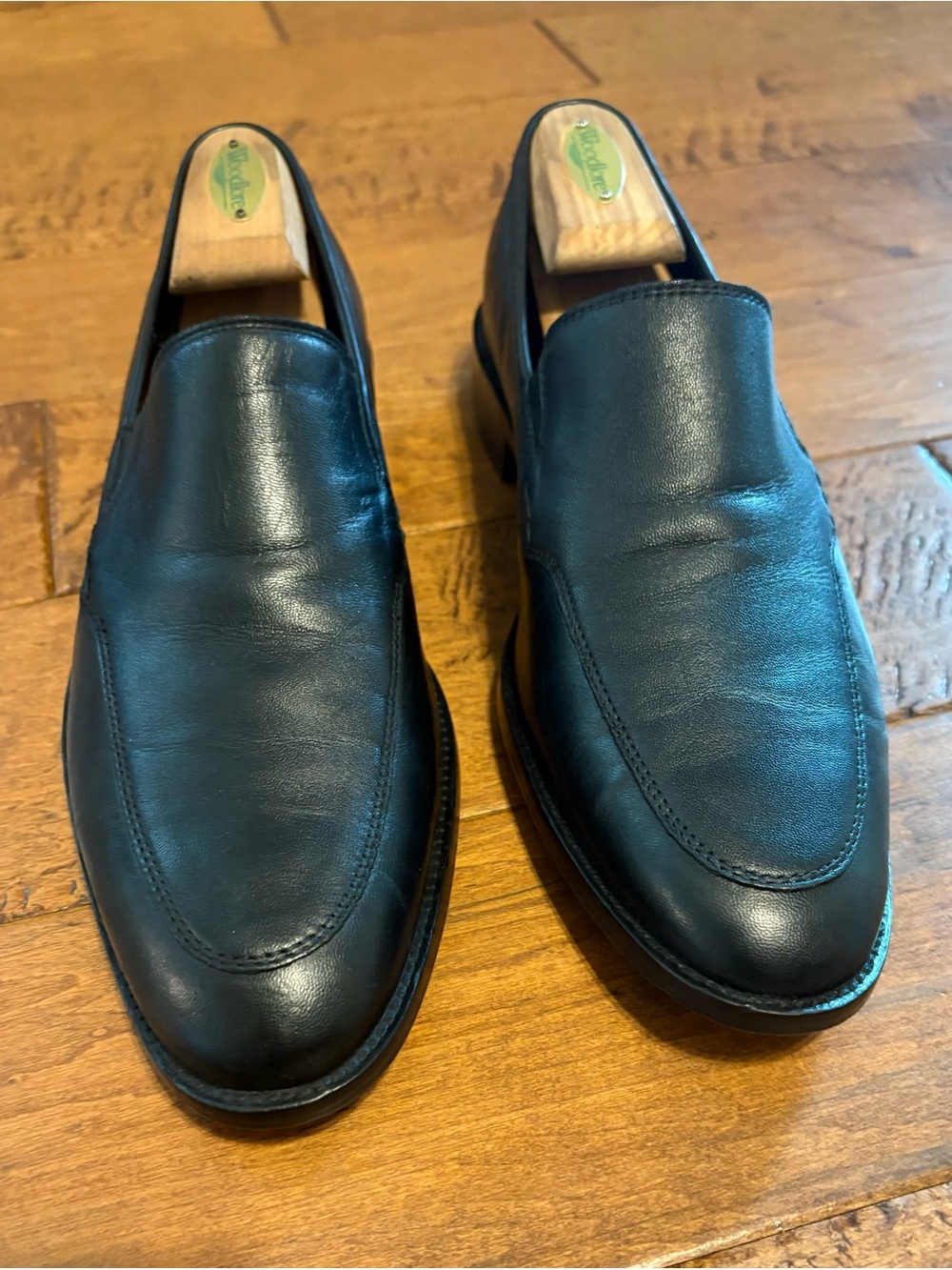 Cole Haan Grand OS Mens 11 Black Leather Venetian Loafers Slip On Shoes